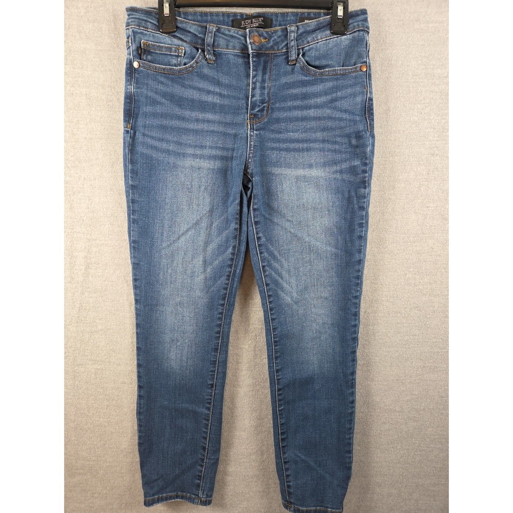Judy Blue Jeans Womens 29 Relaxed Fit‎ Bohemian Stretch Distressed Ankle 29x25